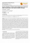 Research paper thumbnail of Farmers Adoption of Vetiver Grass Hedgerows for Soil and Water Conservation, Haru District, Western Ethiopia