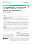 Research paper thumbnail of Li–Fraumeni syndrome in Tunisian carriers with different and rare tumor phenotype: genotype–phenotype correlation