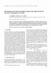 Research paper thumbnail of Development and characterization of nickel-zinc spinel ferrite for microwave absorption at 2·4 GHz