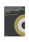 Research paper thumbnail of De la bête au non-humain : perspectives et controverses autour de la condition animale