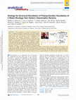 Research paper thumbnail of A Strategy for Structural Elucidation of Polysaccharides: Elucidation of a Maize Mucilage that Harbors Diazotrophic Bacteria