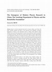 Research paper thumbnail of The Emergence of Modern Physics Research in China: The Yenching Department of Physics and the Rockefeller Foundation1