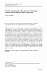 Research paper thumbnail of Network governance in action: the case of Groningen complex decision-making in urban regeneration