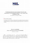 Research paper thumbnail of Combining historical and geological data for the assessment of the landslide hazard: a case study from Campania, Italy