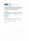 Research paper thumbnail of La Pop Culture. De la publicité dans la poésie : un renversement de l’ordre économique