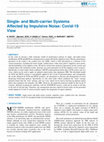 Research paper thumbnail of Single- and Multi-carrier Systems Affected by Impulsive Noise: Covid-19 View