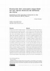 Research paper thumbnail of Evolution of the Concept of Security in the Chilean Defense White Papers