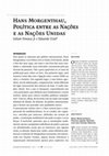 Research paper thumbnail of Hans Morgenthau, Política entre as Nações e as Nações Unidas