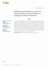 Research paper thumbnail of Reflexões epistemológicas no ensino de ciências/química: as potencialidades da pedagogia científica de Bachelard