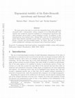 Research paper thumbnail of Exponential stability of the Euler-Bernoulli microbeam and thermal effect