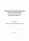 Research paper thumbnail of The study of Islam within social science curricula