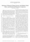 Research paper thumbnail of Relining Of Domestic Piping System With Rubber Filled Epoxy And Reinforced Polyester Composites