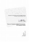 Research paper thumbnail of The Italian e-Learning Association Journal Società Italiana di e-Learning Journal of e-Learning and Knowledge Society Focus on: Computer-mediated Communication and Language Learning Editor Editor in Chief Deputy Editor in Chief Managing and Technical Editor General Editors Editing Nicola Villa ©2...