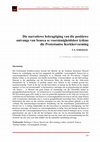 Research paper thumbnail of Die narratiewe bekragtiging van die positiewe ontvangs van Seneca se voorsienigheidsleer tydens die Protestantse Kerkhervorming