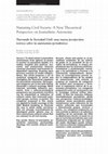 Research paper thumbnail of Narrating Civil Society: A New Theoretical Perspective on Journalistic Autonomy