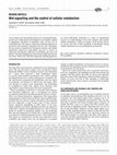 Research paper thumbnail of Wnt signalling and the control of cellular metabolism