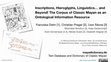 Research paper thumbnail of Inscriptions, Hieroglyphs, Linguistics… and Beyond! The Corpus of Classic Mayan as an Ontological Information Resource