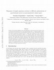 Research paper thumbnail of Response of simple quantum systems to different polarizations of gravitational waves in noncommutative phase-space