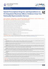 Research paper thumbnail of Opioid Prescription Drug Use and Expenditures in US Outpatient Physician Offices: Evidence from Two Nationally Representative Surveys