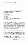 Research paper thumbnail of Preliminary results from a controlled evaluation of thermal biofeedback as a treatment for essential hypertension