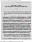 Research paper thumbnail of The Gender of Mobility: Chinese women students' self-making through transnational education