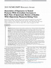 Research paper thumbnail of Association of Exposures to Seated Postures With Immediate Increases in Back Pain: A Systematic Review of Studies With Objectively Measured Sitting Time