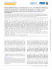 Research paper thumbnail of Setting Performance Standards for a Cost-Effective Human Immunodeficiency Virus Cure Strategy in South Africa