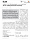 Research paper thumbnail of Influence of salt concentration on properties of marinated meat from fresh and frozen herring (Clupea harengus L.)