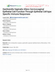 Research paper thumbnail of Gardnerella Vaginalis Alters Cervicovaginal Epithelial Cell Function Through Epithelial Cell-type Specific Immune Responses