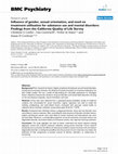 Research paper thumbnail of Influence of gender, sexual orientation, and need on treatment utilization for substance use and mental disorders: Findings from the California Quality of Life Survey