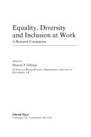 Research paper thumbnail of Equality, Diversity and Inclusion at Work