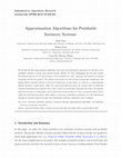 Research paper thumbnail of Approximation Algorithms for Perishable Inventory Systems