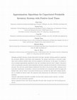 Research paper thumbnail of Approximation Algorithms for Capacitated Perishable Inventory Systems with Positive Lead Times