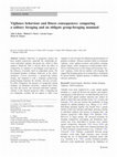 Research paper thumbnail of Vigilance behaviour and fitness consequences: comparing a solitary foraging and an obligate group-foraging mammal