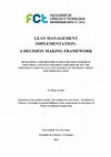 Research paper thumbnail of Lean management implementation: a decision making framework