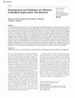 Research paper thumbnail of Development and Validation of a Measure of Ebullient Supervision: The ES Scale