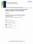 Research paper thumbnail of Change or Continuity in Russia’s Strategy towards Secessionist Regions in the ‘Near Abroad’?