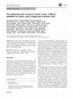 Research paper thumbnail of The Italian Research Group for Gastric Cancer (GIRCG) guidelines for gastric cancer staging and treatment: 2015