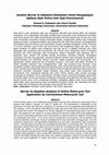 Research paper thumbnail of Analisis Barrier to Adoption (Hambatan Untuk Mengadopsi) Aplikasi Ojek Online oleh Ojek Konvensional