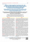 Research paper thumbnail of Relation of elastic properties of pulmonary artery with left ventricular abnormalities and aortic stiffness in patients with moderate to severe obstructive sleep apnea: A cross-sectional echocardiographic study