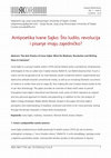 Research paper thumbnail of Antipoetika Ivane Sajko: Što ludilo, revolucija i pisanje imaju zajedničko?