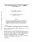 Research paper thumbnail of The ensemble conditional variance estimator for sufficient dimension reduction