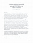 Research paper thumbnail of Transnational Communications and Social Change MAIS 690-01 MA International Studies Professor Dorothy Kidd