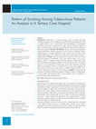 Research paper thumbnail of Pattern of Smoking Among Tuberculosis Patients : An Analysis in A Tertiary Care Hospital