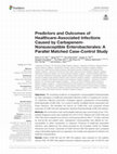 Research paper thumbnail of Predictors and Outcomes of Healthcare-Associated Infections Caused by Carbapenem-Nonsusceptible Enterobacterales: A Parallel Matched Case-Control Study