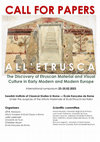 Research paper thumbnail of CALL FOR PAPERS: All'Etrusca. The Discovery of Etruscan Material and Visual Culture in Early Modern and Modern Europe