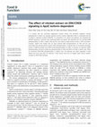 Research paper thumbnail of The effect of chicken extract on ERK/CREB signaling is ApoE isoform-dependent