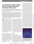 Research paper thumbnail of X-ray Diffraction Results from Mars Science Laboratory: Mineralogy of Rocknest at Gale Crater