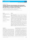 Research paper thumbnail of Isolation, Molecular Characterization, and Antibiotic Susceptibility of Vibrio parahaemolyticus in Korean Seafood