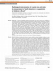 Research paper thumbnail of Radiological determination of cranial size and index by measurement of skull diameters in a population of children in Brazil